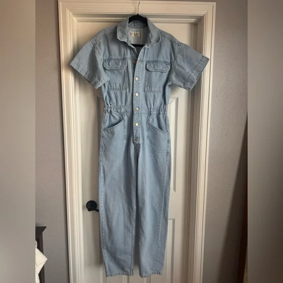 Free People Marci Jumpsuit - Denim Medium - Picture 4 of 11